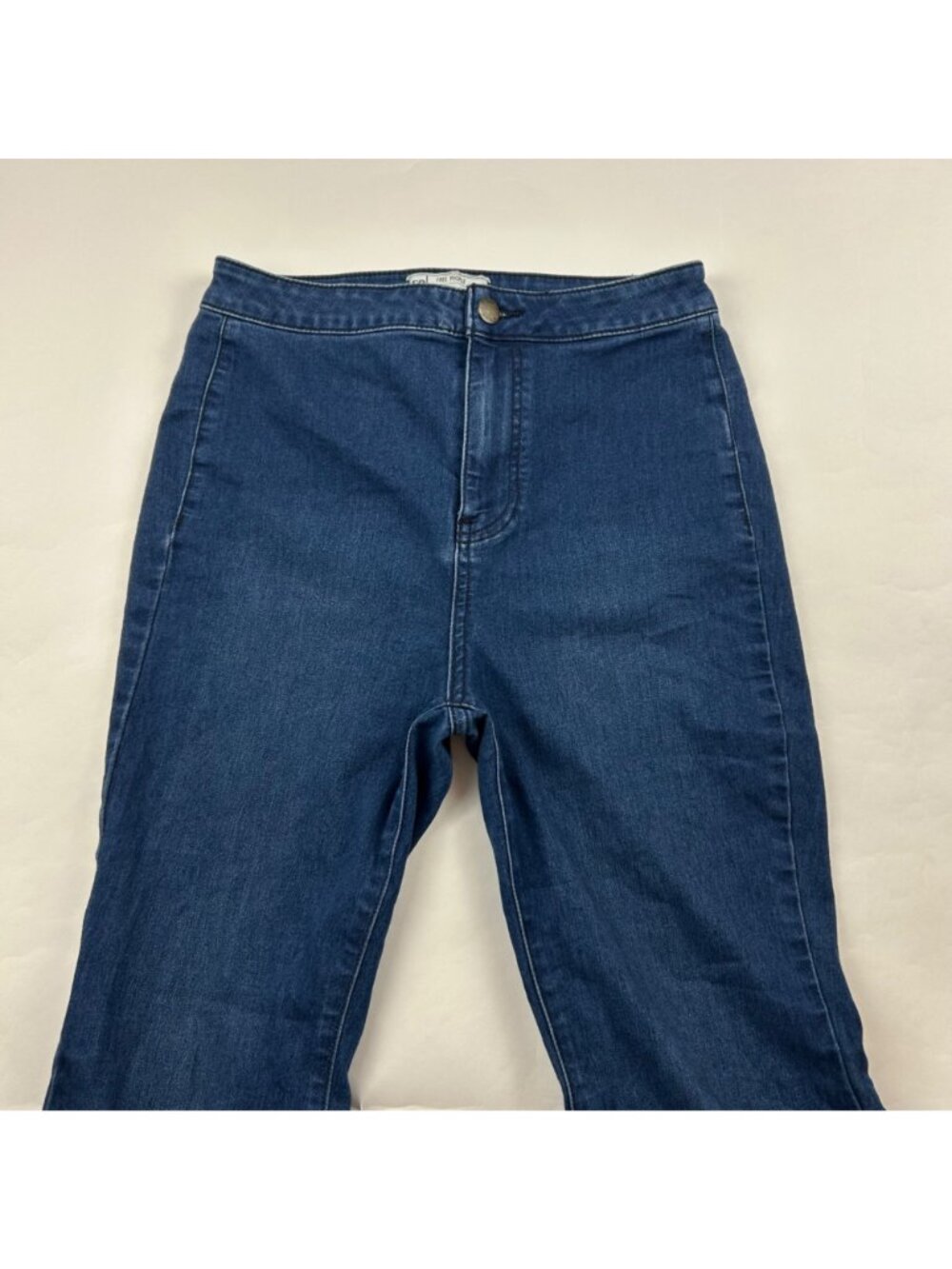 Free People Dark Wash Stretch Denim Just Float On High Rise Flare Jeans 29 - Picture 2 of 7